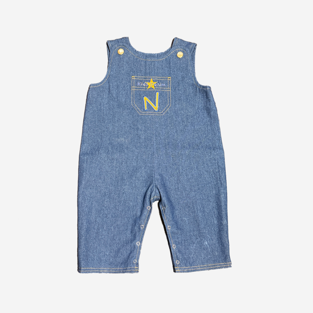 Denim Dungaree with Front Pocket
